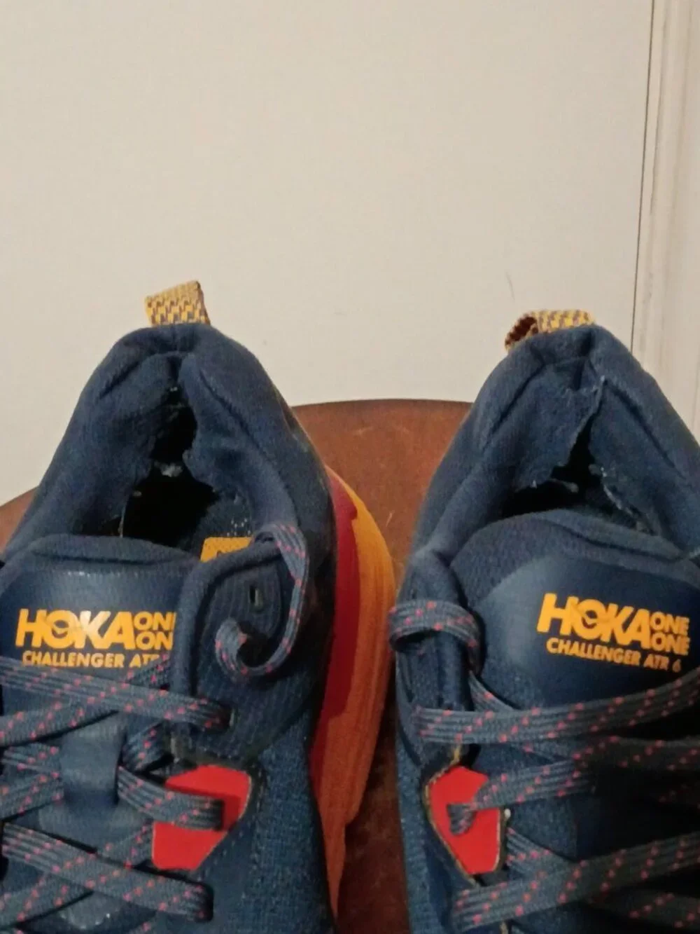 Hoka One Challenger ATR 6 Outer Space Blue Yellow Men’s Size 11D 1106510-OSRY